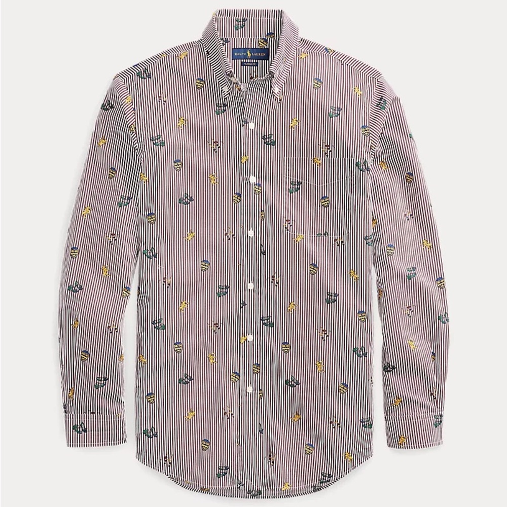 Polo by Ralph Lauren Men's Striped Shirt - Multicolor